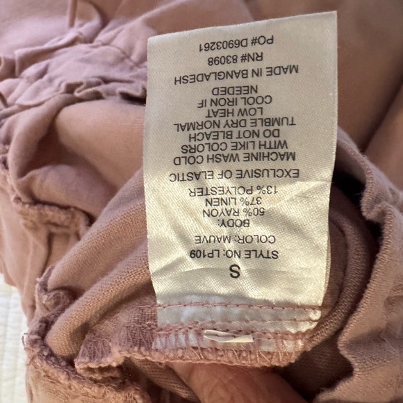 CI Sono Women’s Medium Pink Linen pants Small - Picture 4 of 4